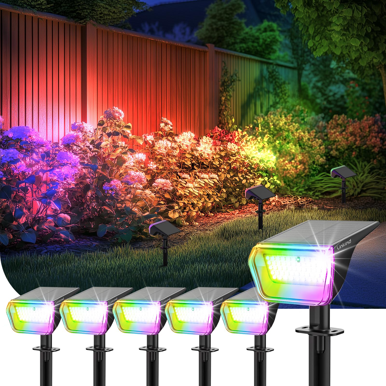 Linkind Color Changing Solar Spotlights SP004 – linkind