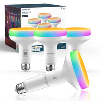 Linkind Matter Smart Light Bulbs Aura BR30-850lm