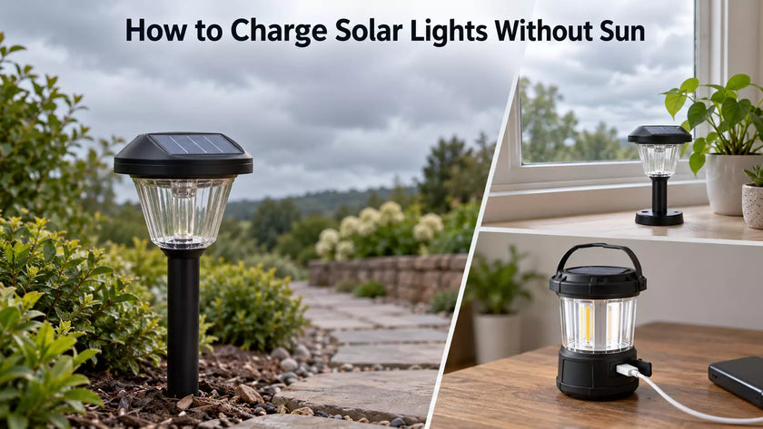 how to charge solar lights without sun