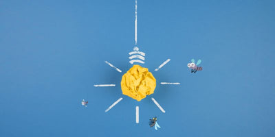 yellow insect light bulbs