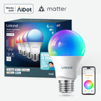 Linkind Matter Smart RGBTW Bulb - A19 Smart Light Bulbs