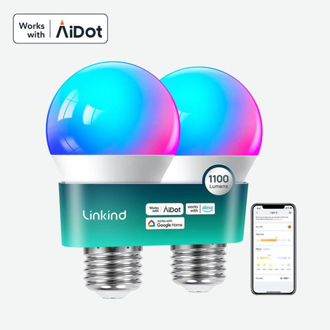 Linkind A19 Smart Light Bulbs - 1100 lumens
