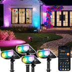 Linkind SL5C Smart Solar Spotlight - RGB & Tunable White Landscape Light