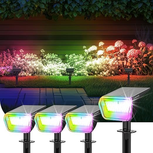 Linkind SP004 Outdoor Solar Spotlights (800lm, 60LEDs, 110° Beam angle, IP67 Waterproof)