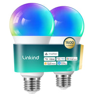 Linkind Matter Smart RGBTW Light Bulbs  A21  - 1600 lumens