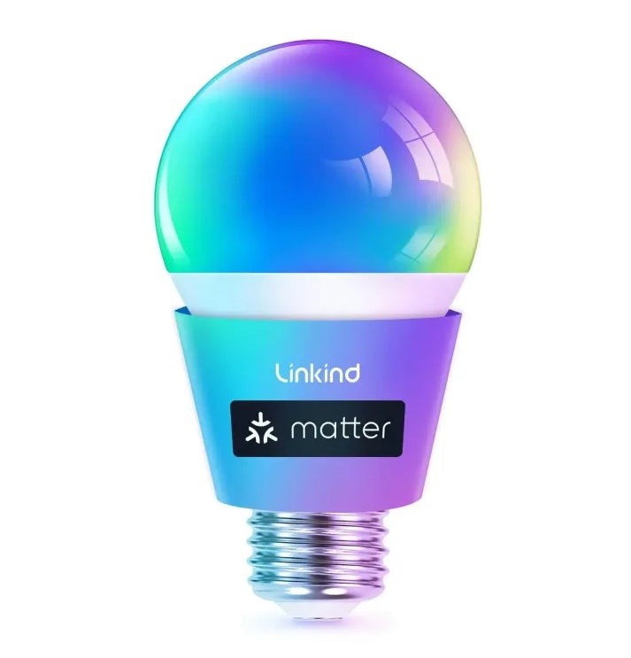 Linkind A19 Matter Smart RGBTW Light Bulbs