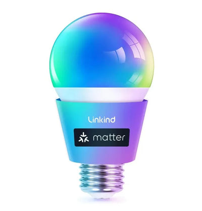 Linkind A19 Matter Smart RGBTW Light Bulbs