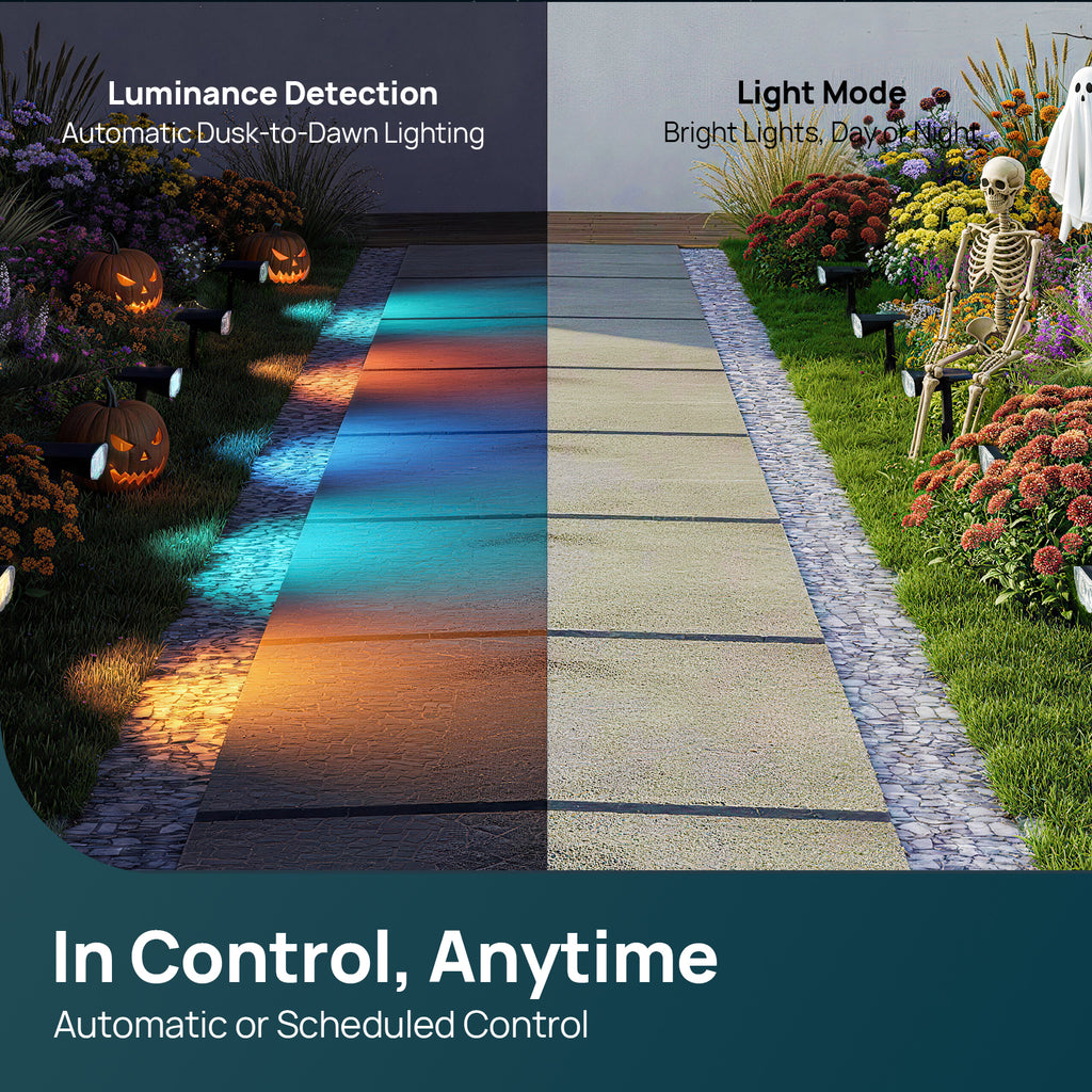 Linkind SL5C Smart Outdoor Solar Spotlight (150lm, App&Voice Control, 16 Million Color, IP67 Waterproof)