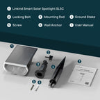 Linkind SL5C Smart Outdoor Solar Spotlight (150lm, App&Voice Control, 16 Million Color, IP67 Waterproof)