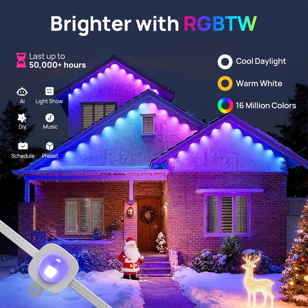 Linkind Smart Permanent Outdoor Lights 100ft