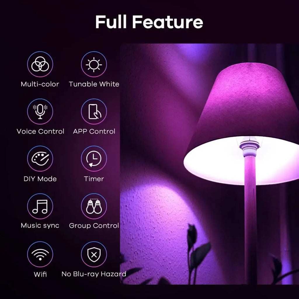 Linkind Matter Smart RGBTW Bulb - A19 Smart Light Bulbs