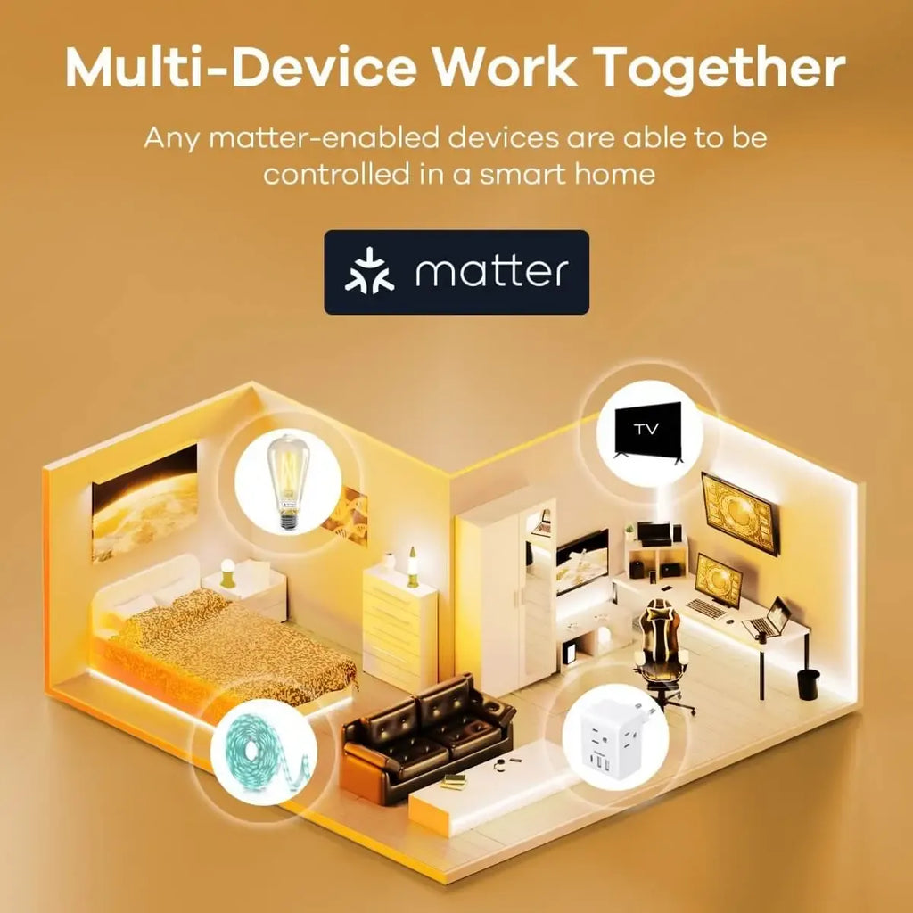 Linkind Matter Smart Bulb - ST19 Smart Edison Light Bulbs