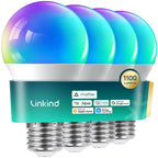 Linkind A19 Matter Smart RGBTW Bulb - 1100 lumens