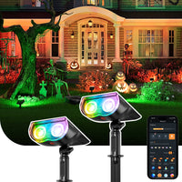 Linkind SL5C Smart Outdoor Solar Spotlight (150lm, App&Voice Control, 16 Million Color, IP67 Waterproof)