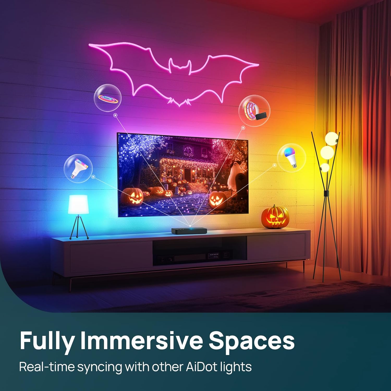 Linkind ET6 Smart TV Backlights with HDMI 2.0 Sync Box