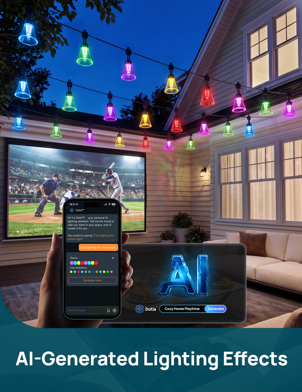 【Linkind Aura Smart Outdoor String Lights ST6PL】