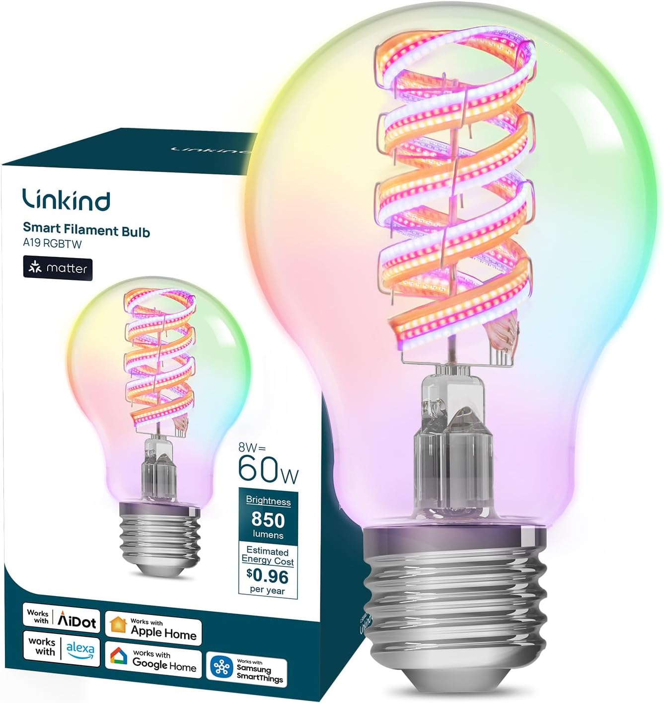 Linkind Matter Smart Filament Bulb A19