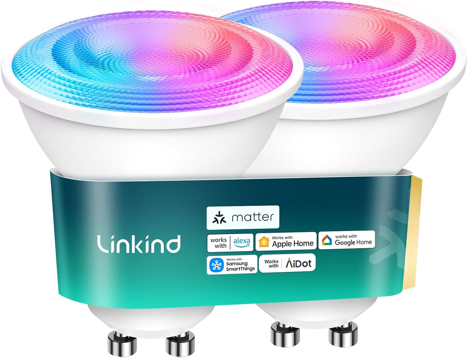 Linkind GU10 Matter Smart Light Bulbs