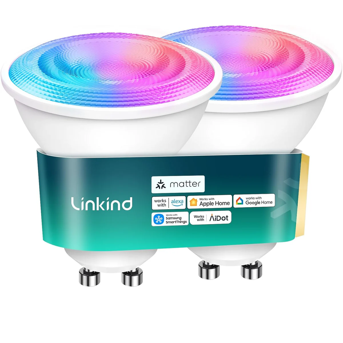 Linkind GU10 Matter Smart Light Bulbs