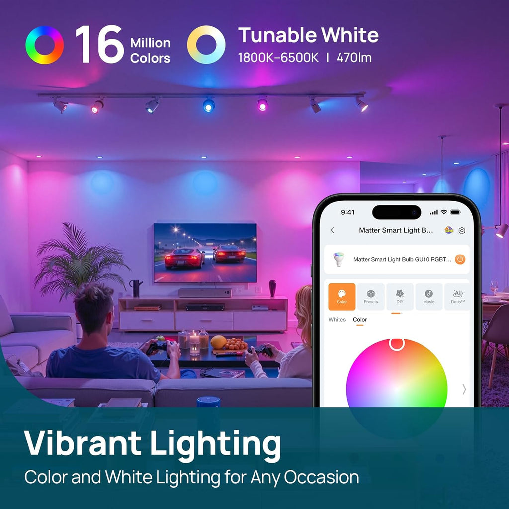 Linkind GU10 Matter Smart Light Bulbs