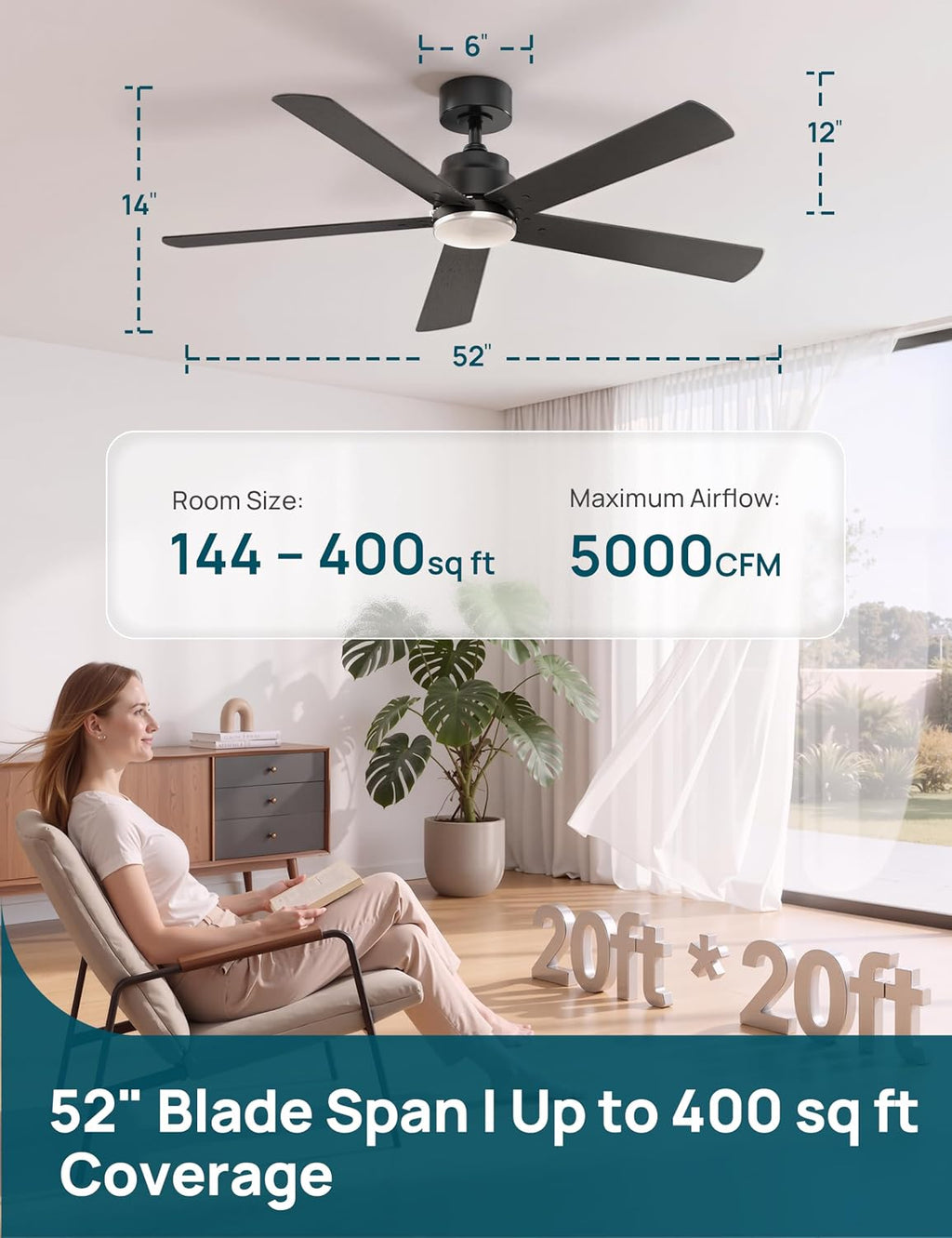 Linkind Matter 52" Smart Ceiling Fan