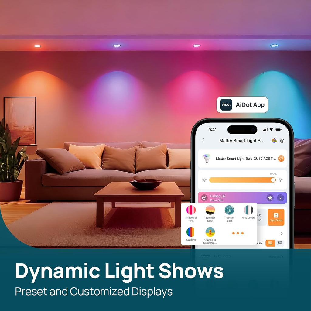 Linkind GU10 Matter Smart Light Bulbs