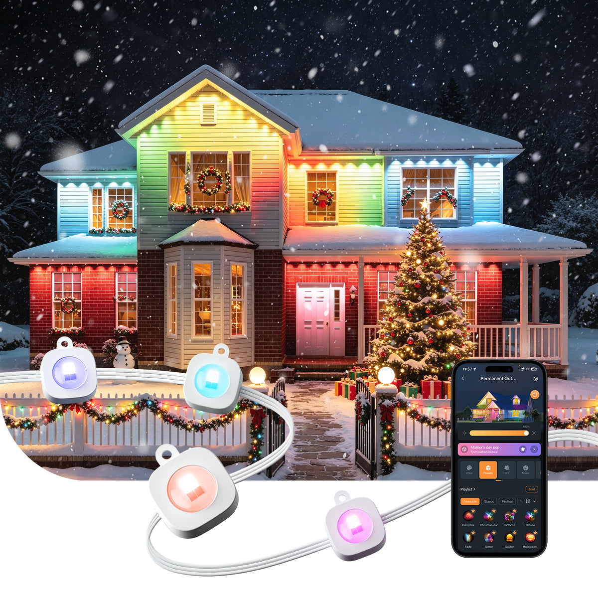 【Linkind Permanent Outdoor Lights HP4S】