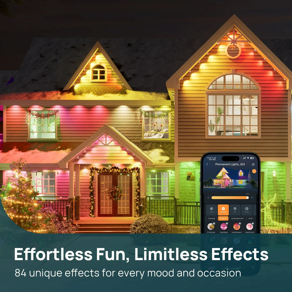 Linkind Smart Permanent Outdoor Lights 100ft