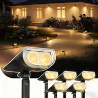Linkind StarRayS Outdoor Solar Spotlights (350lm, 10LEDs, IP67 Waterproof, 90° Beam angle)