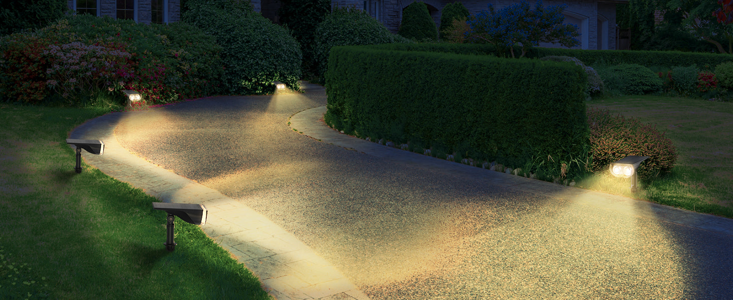 Linkind StarRay Outdoor Solar Spotlight (650lm, 22LEDs, IP65 Waterproo