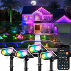 Linkind SL5C Smart Outdoor Solar Spotlight - RGB & Tunable White Landscape Light