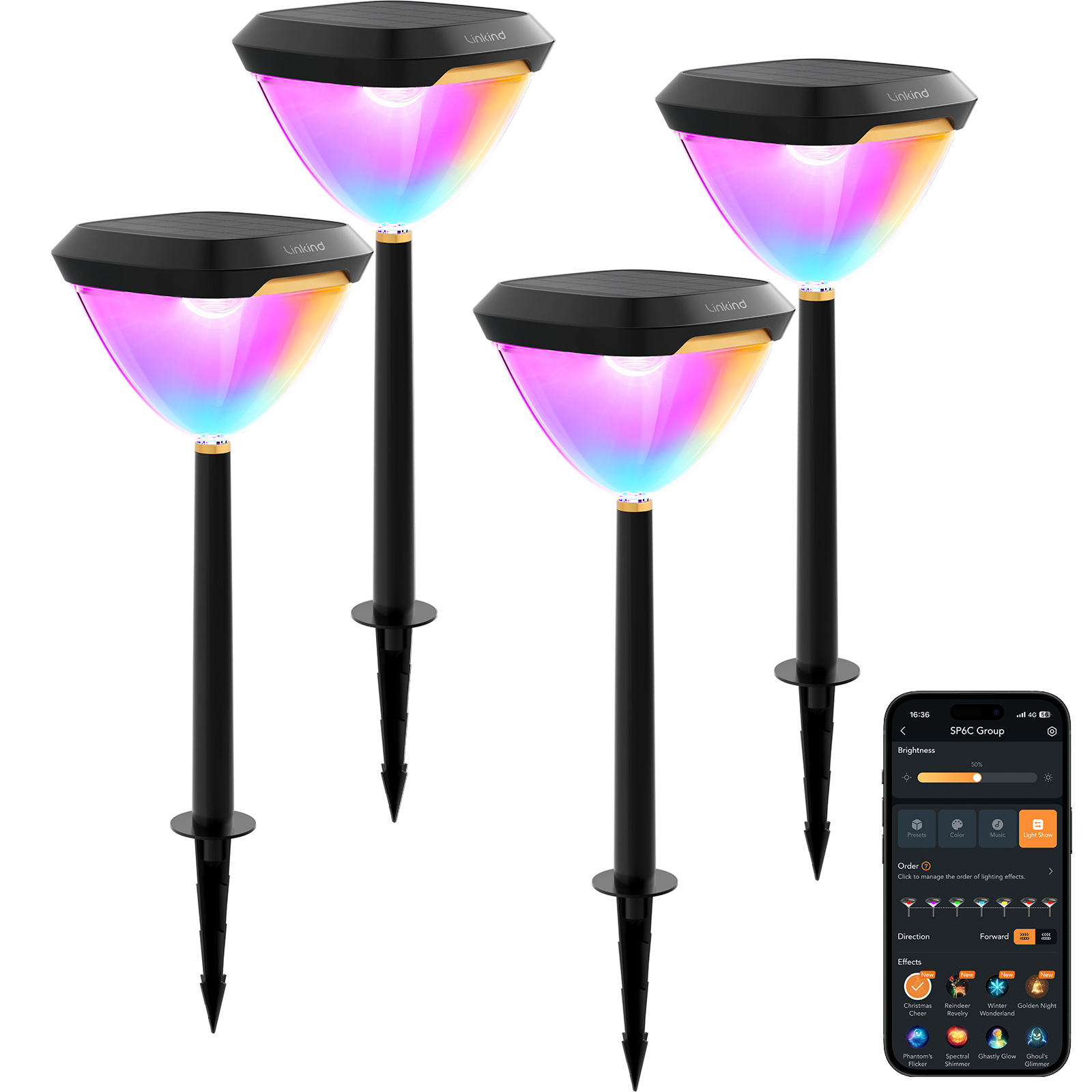 Linkind SP6C Smart Solar Pathway Lights