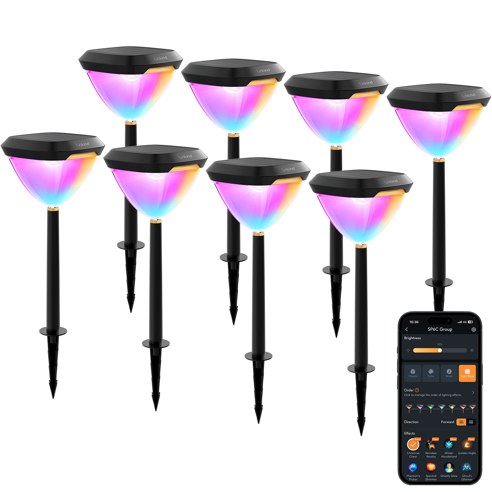 Linkind SP6C Smart Solar Pathway Lights