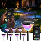 Linkind SL5C Smart Outdoor Solar Spotlight - RGB & Tunable White Landscape Light
