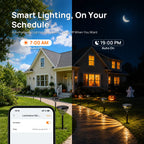 Linkind SP6 Smart Solar Pathway Lights,Engineered for Long-Term Outdoor Performance(5 Built-in Light Patterns, App&Voice Control, 16 Million Color)