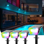 Linkind SP004 Outdoor Solar Spotlights (800lm, 60LEDs, 110° Beam angle, IP67 Waterproof)
