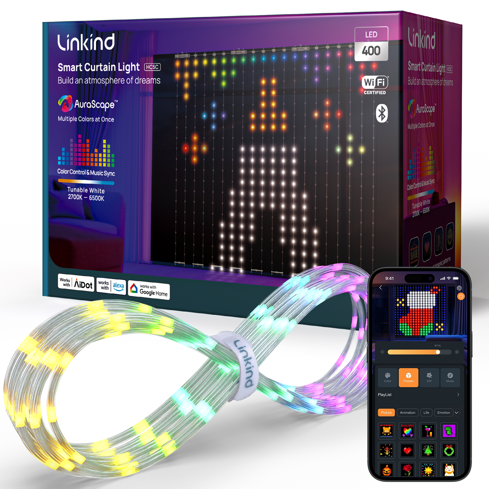 Linkind HC5C Smart Curtain Lights