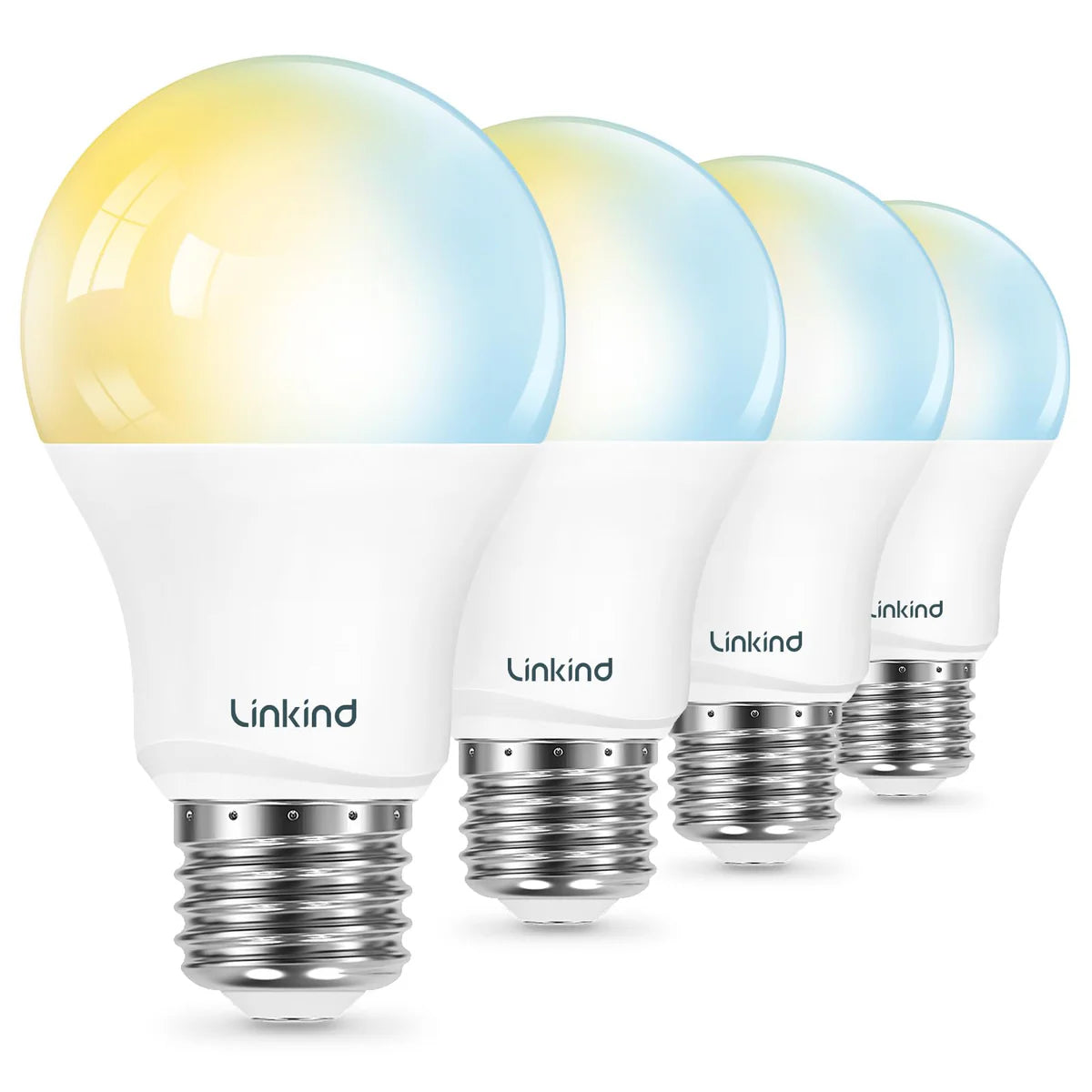 Linkind T19 E26 Smart Flame Light Bulb 850lm, Color Changing LED Bulb with Alexa Control for Porch & Outdoor Lighting