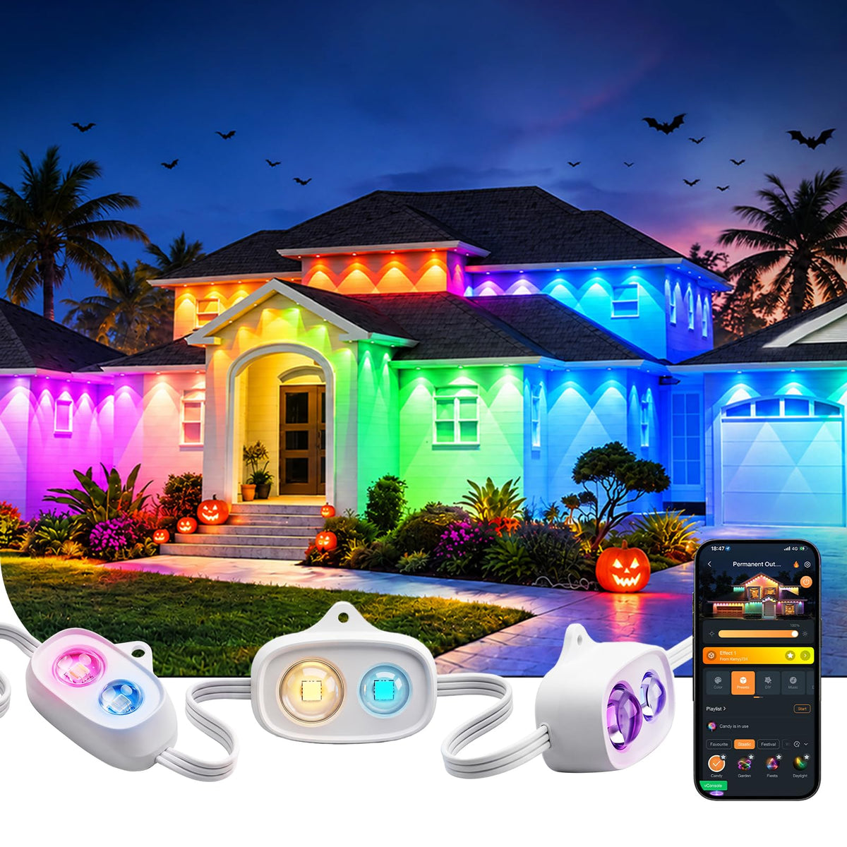 Linkind Permanent Outdoor Lights Dual Optics HP6