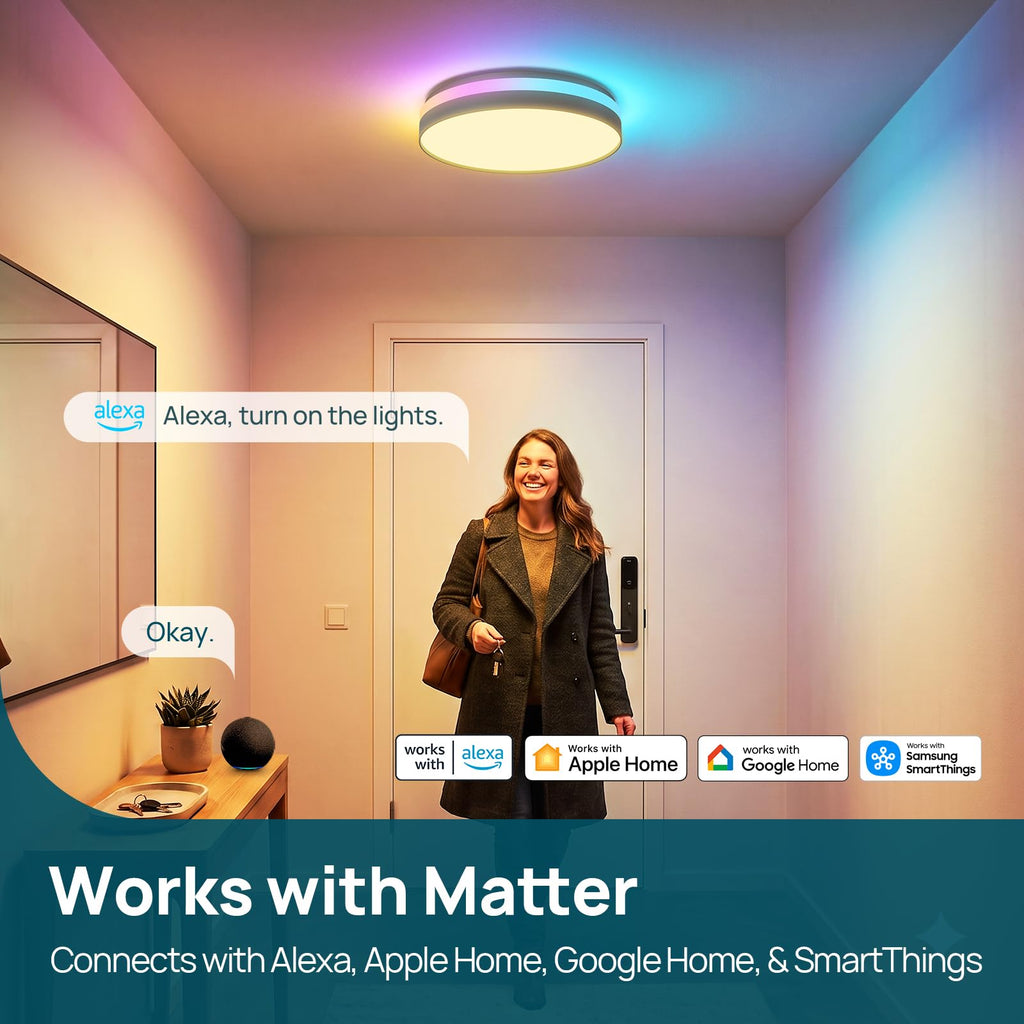 Linkind Matter Smart Ceiling Light ColorBlend 12 Inch