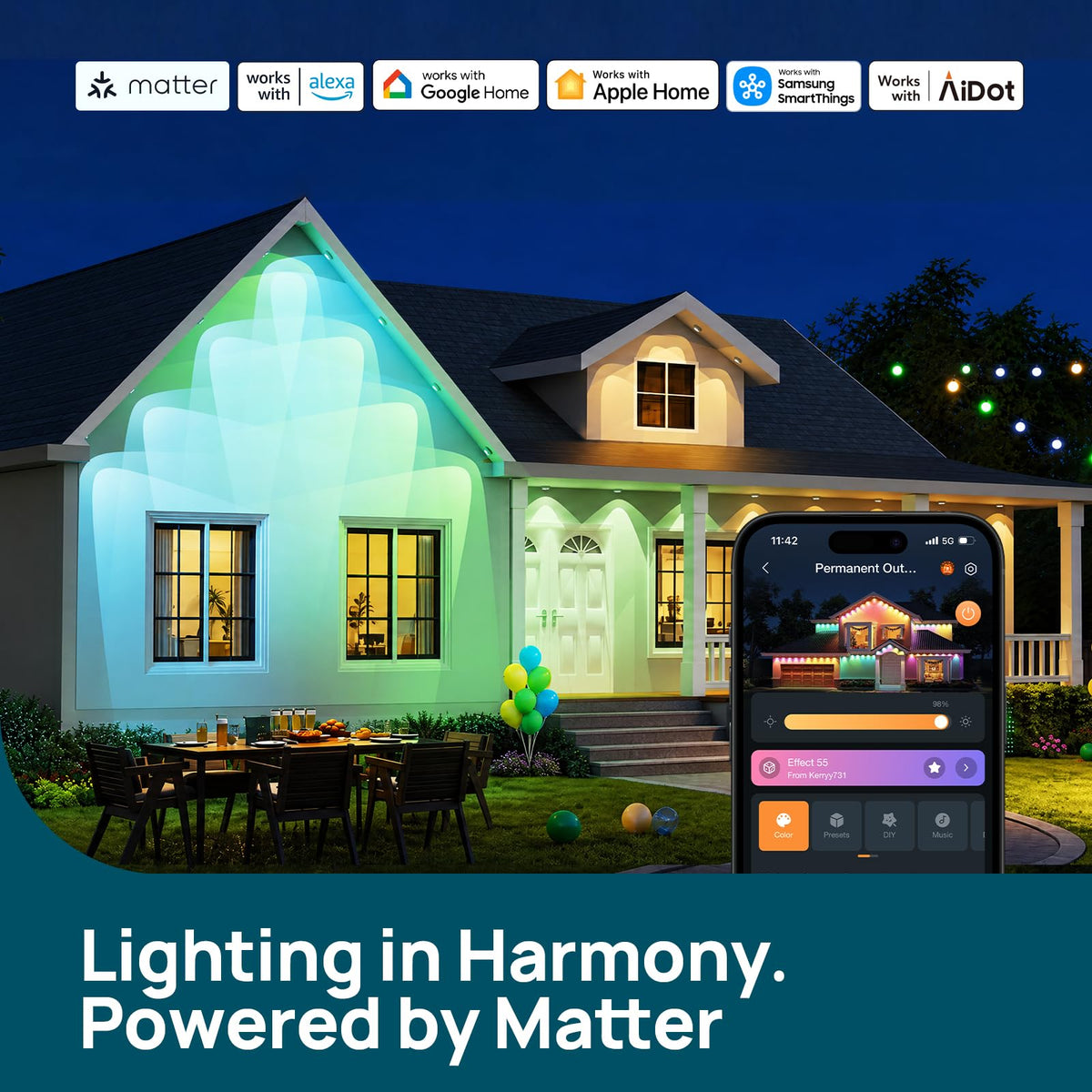 Linkind Permanent Outdoor Lights Dual Optics HP6