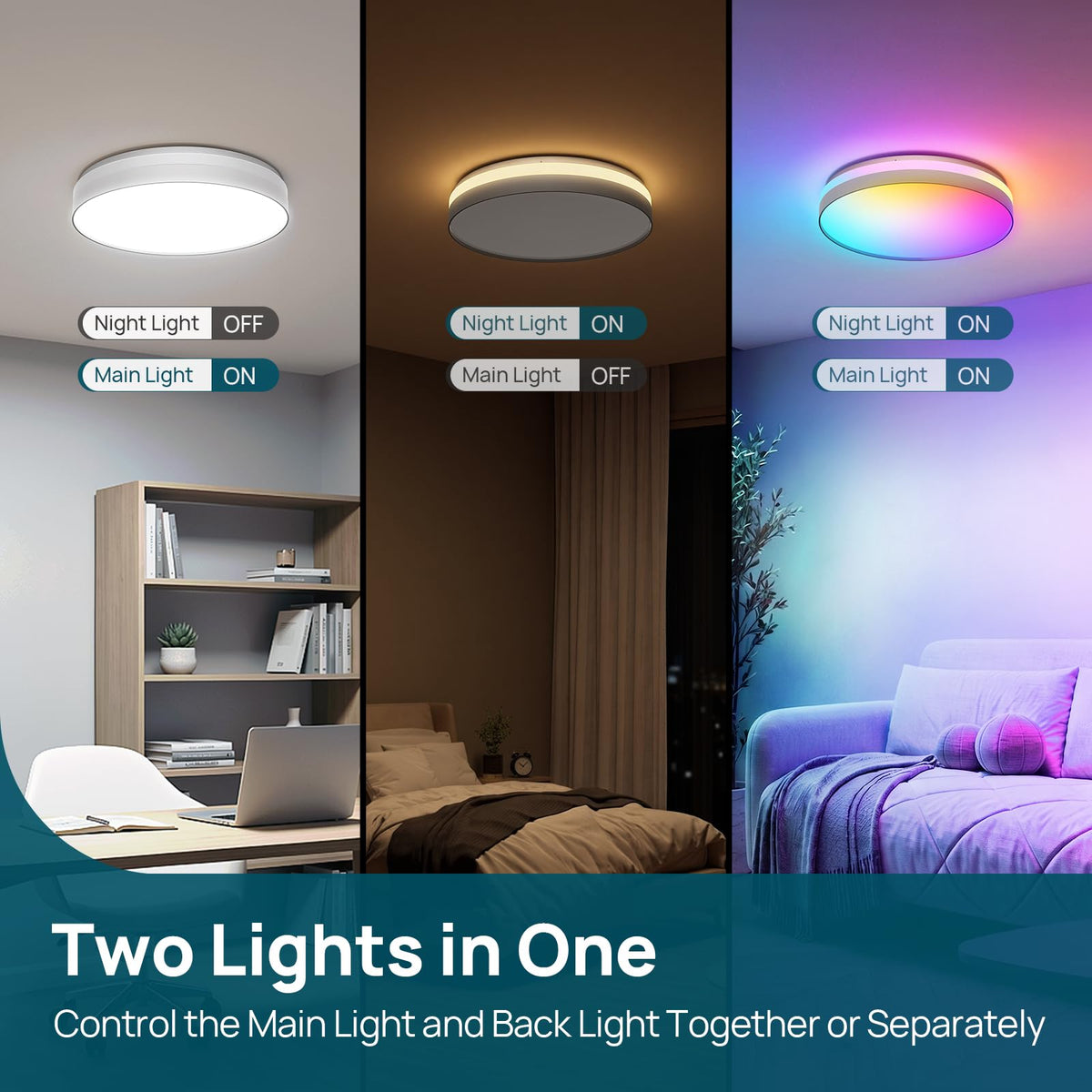 Linkind Matter Smart Ceiling Light ColorBlend 12 Inch