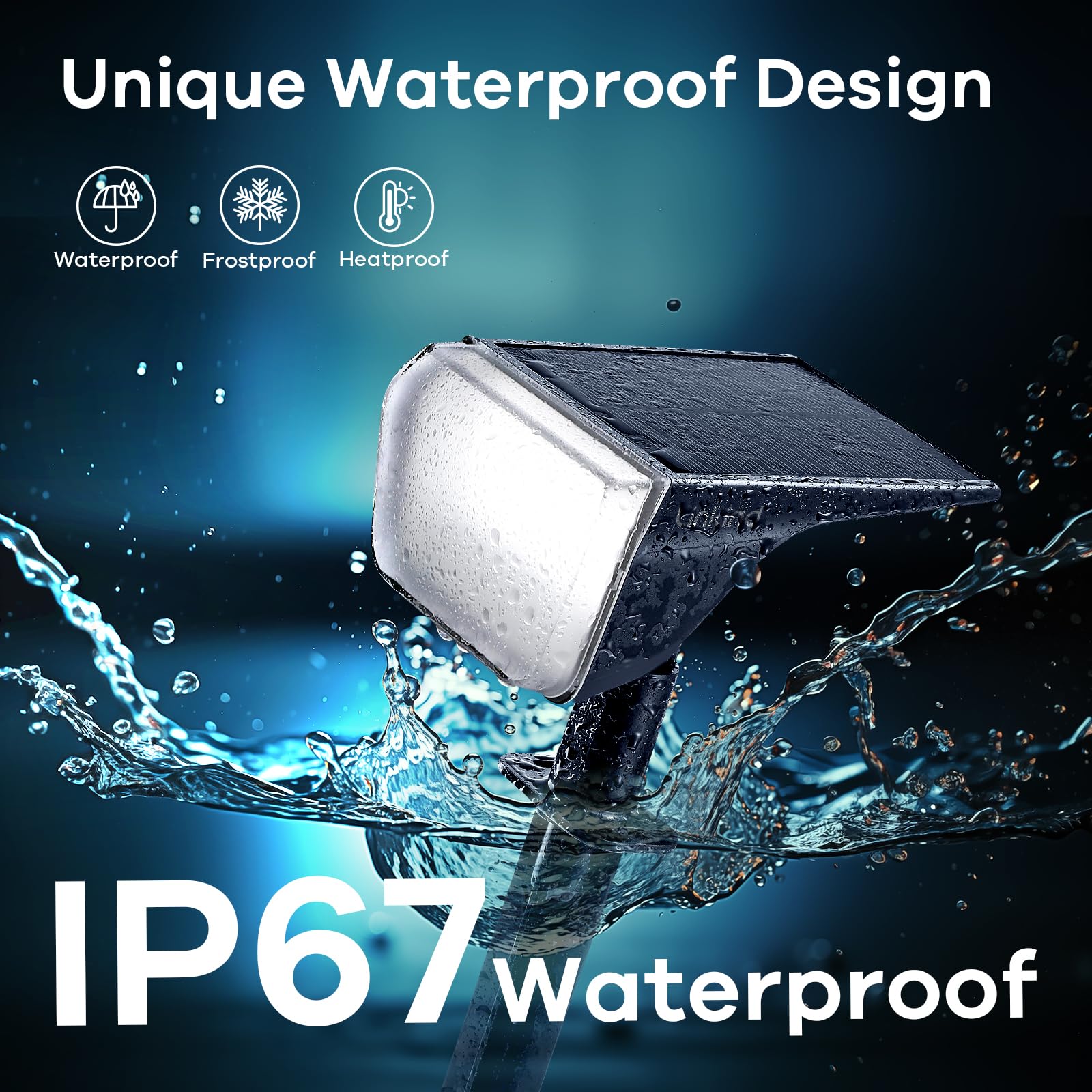 Linkind 60 LEDs Solar Spot Lights