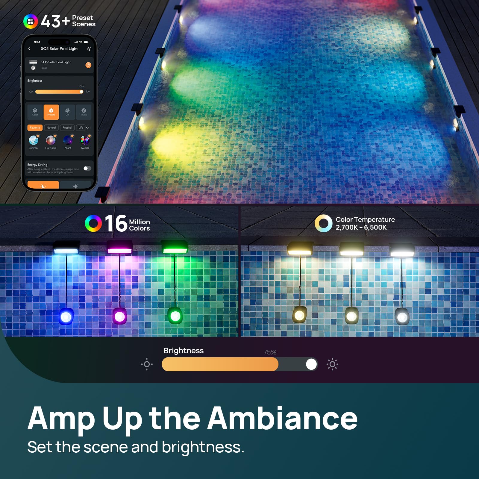 Linkind SO5 Smart Solar Pool Lights