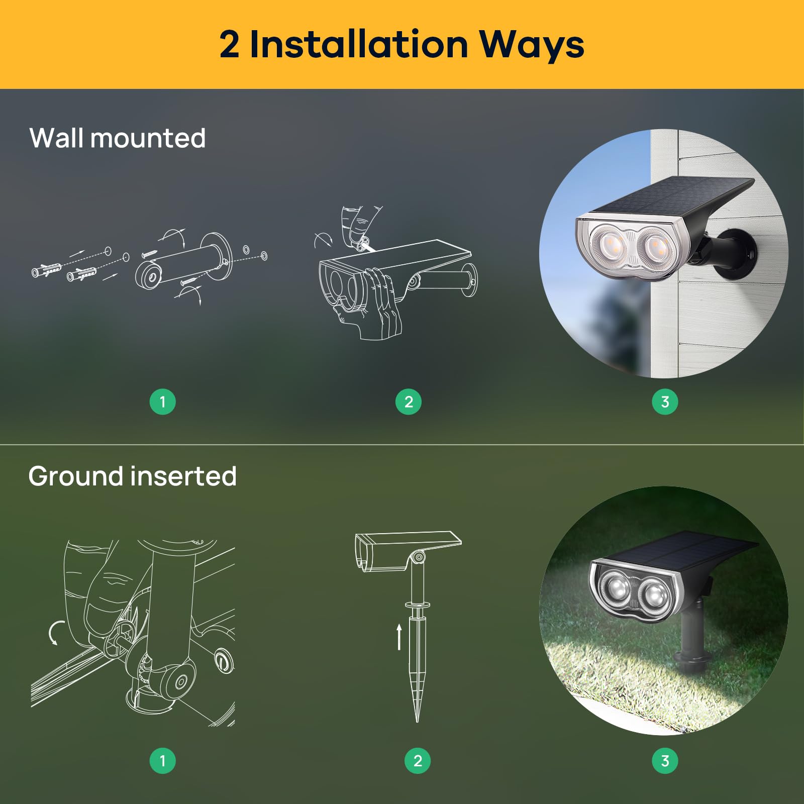 Linkind StarRayS Outdoor Solar Spotlights