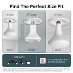 Linkind BR30 Matter Smart Light Bulbs - 1200 lumens