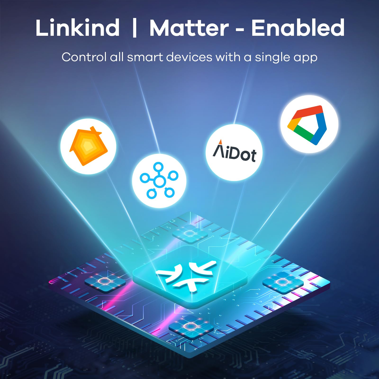 Linkind Matter Smart RGBTW Bulb - BR30 Smart Light Bulbs