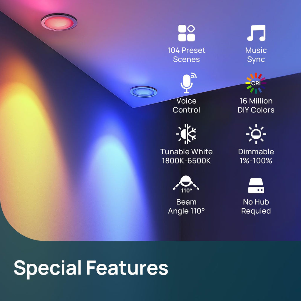 Linkind BR30 Smart Light Bulbs - 1200 lumens