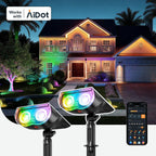 Linkind SL5C Smart Solar Spotlight - RGB & Tunable White Landscape Light
