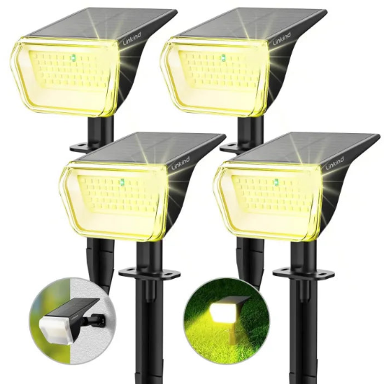 Linkind SP004 Outdoor Solar Spotlights (800lm, 60LEDs, 110° Beam angle, IP67 Waterproof)